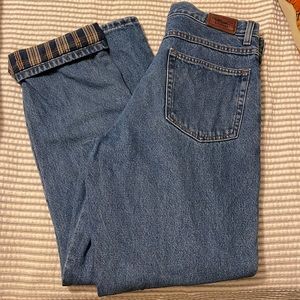 L.L.Bean lined jeans